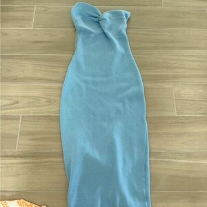 Elegant Blue Women's Dress